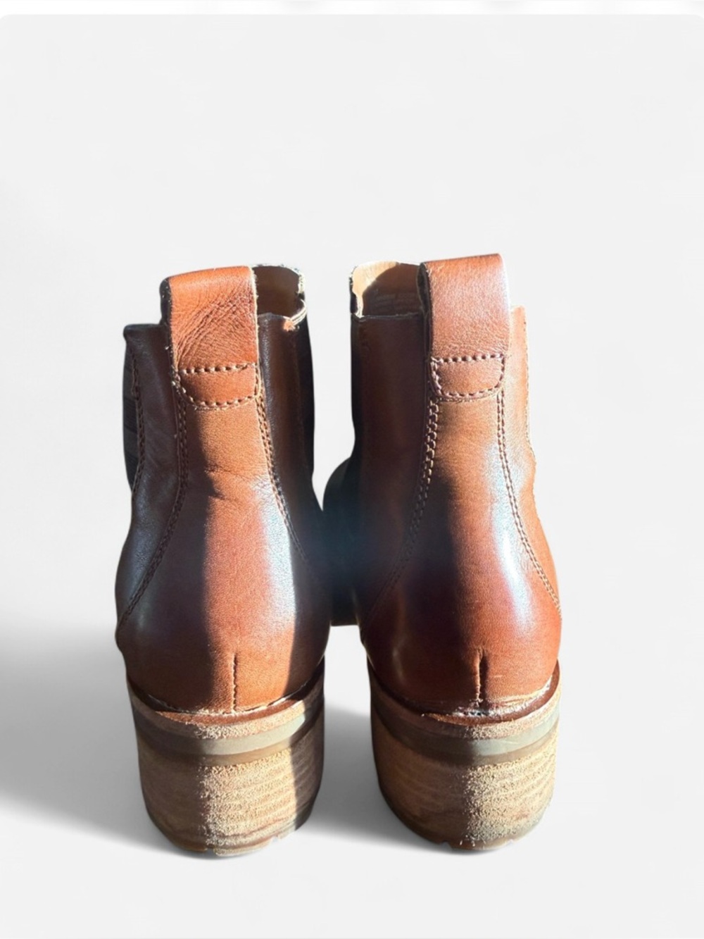 Kork-Ease Waylin Lug Sole Boot Leather Chelsea Brown 7 - Picture 7 of 9